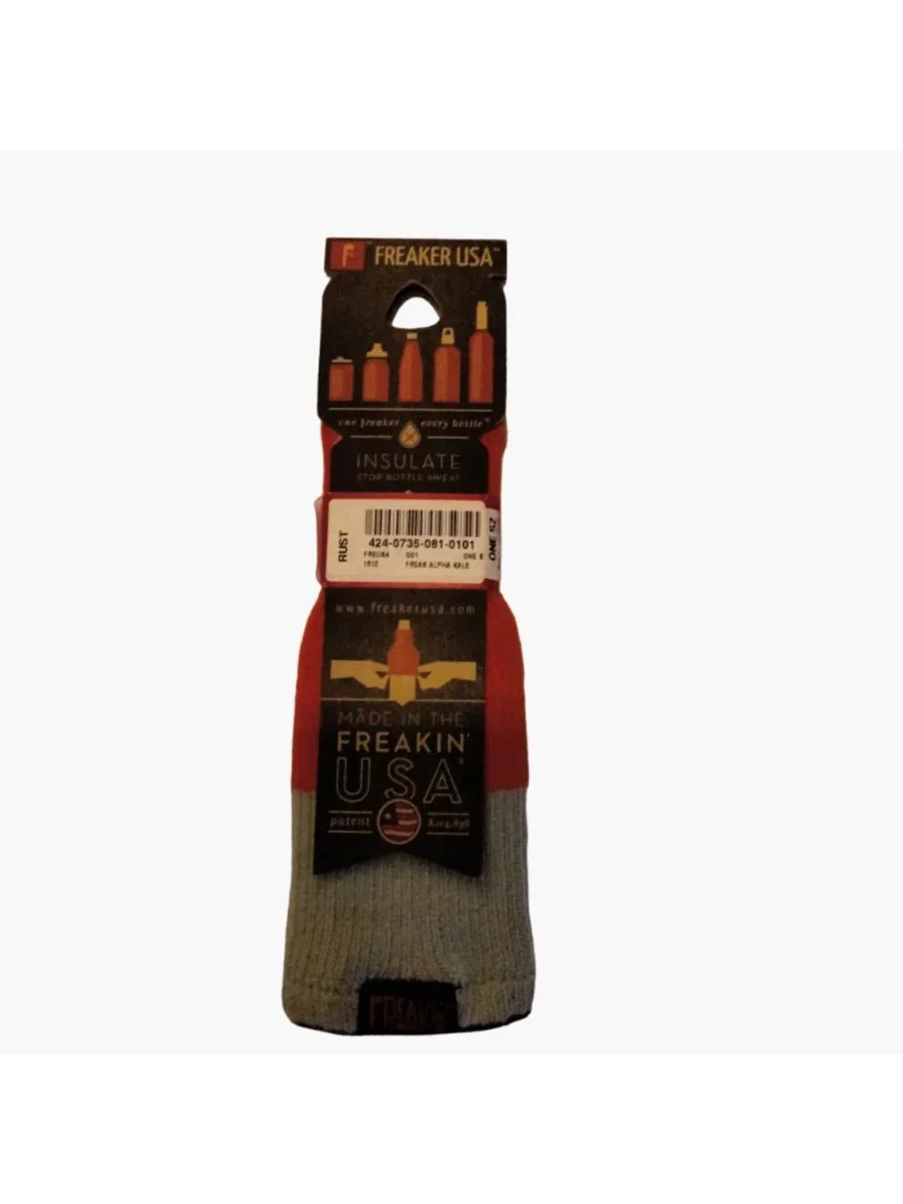 Freaker Bottle Insulator Alpha Kale USA Freak Weightlifter